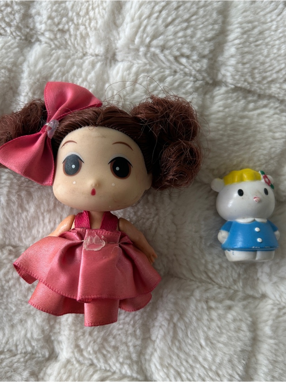 Pink Bow Doll with Satin Dress